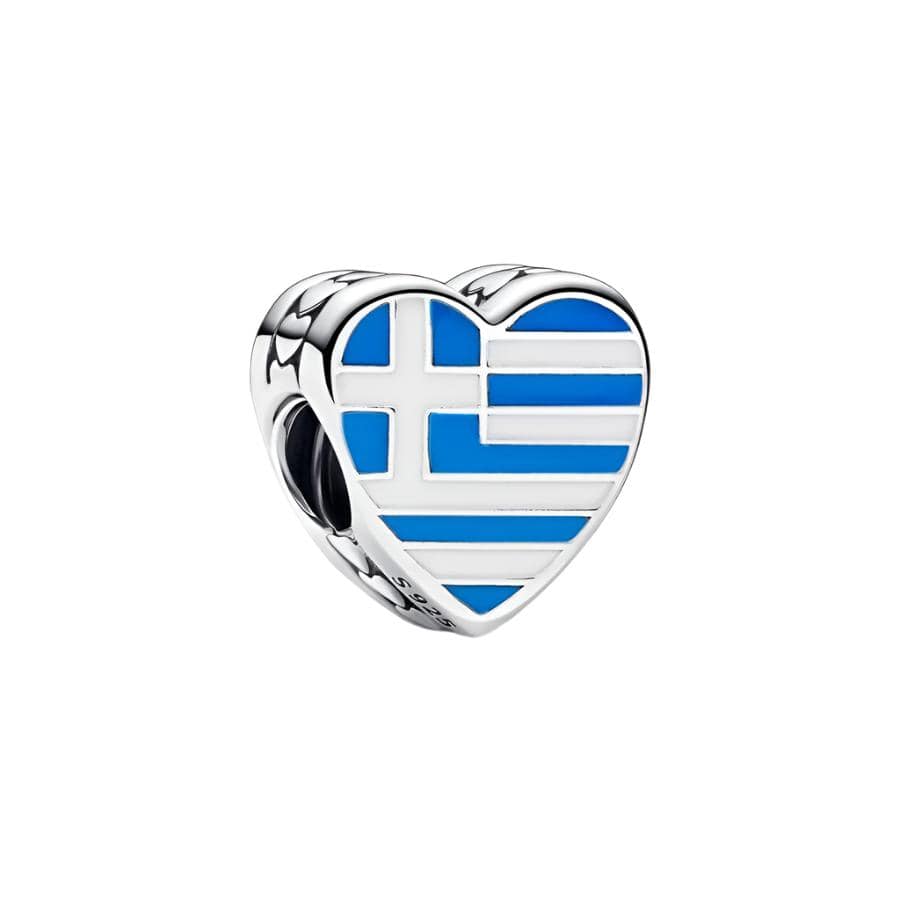 Liora Atelier Greece Flag Heart Charm