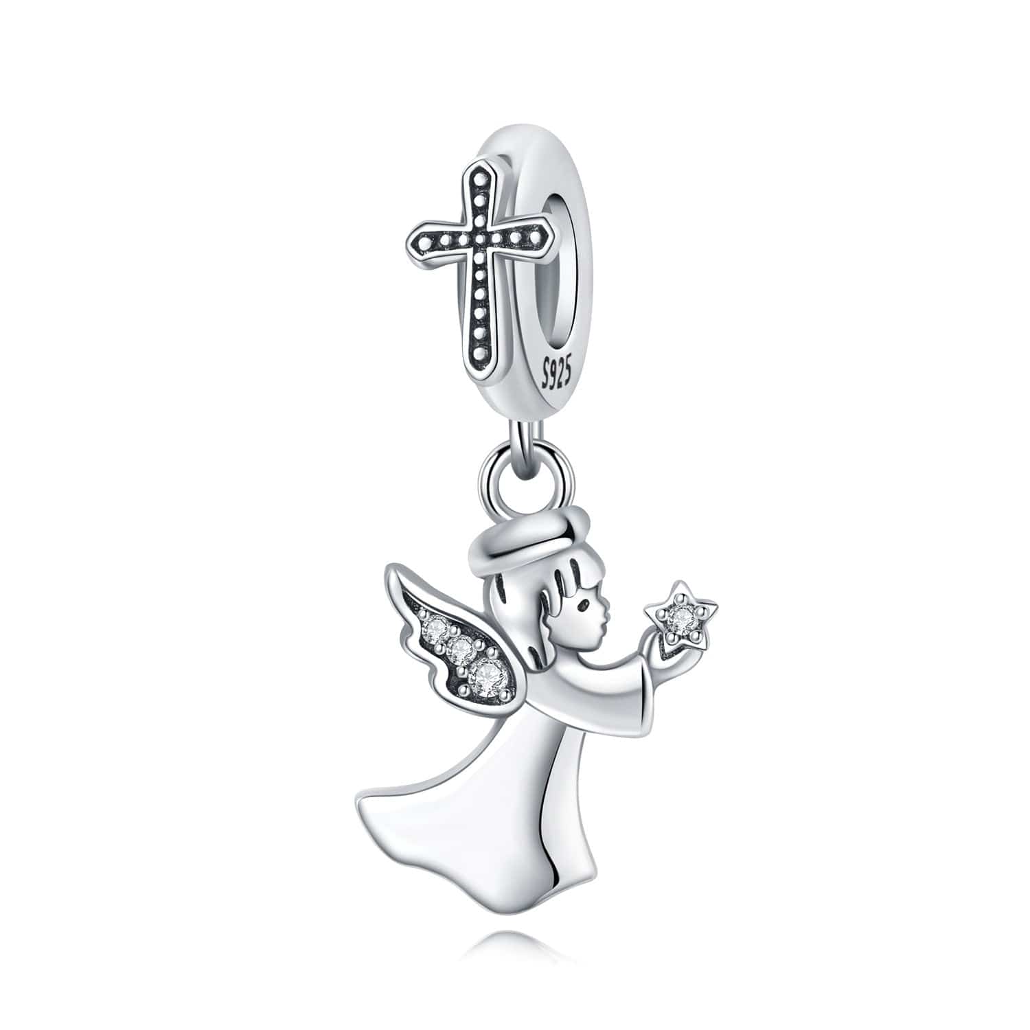 Liora Atelier Guardian Angel Charm with Sparkling Star