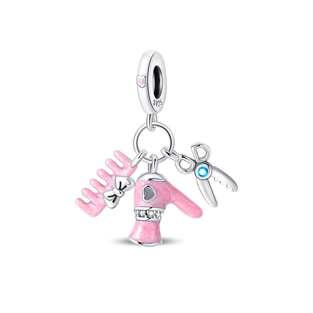 Liora Atelier Hairdryer, Comb & Scissors Trio Charm