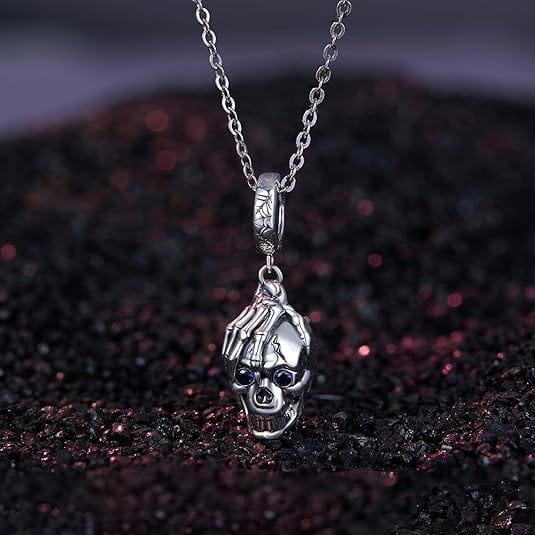 Liora Atelier Halloween Skull in Hand Dangle Charm
