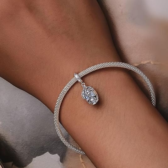 Liora Atelier Halloween Skull in Hand Dangle Charm