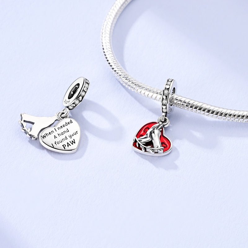 Liora Atelier Hand & Paw Heart Dangle Charm