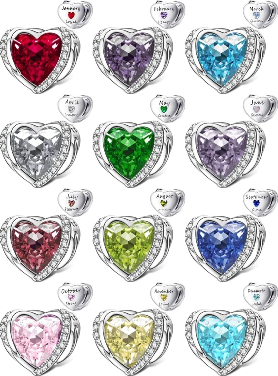 Liora Atelier Heart Birthstone Charms