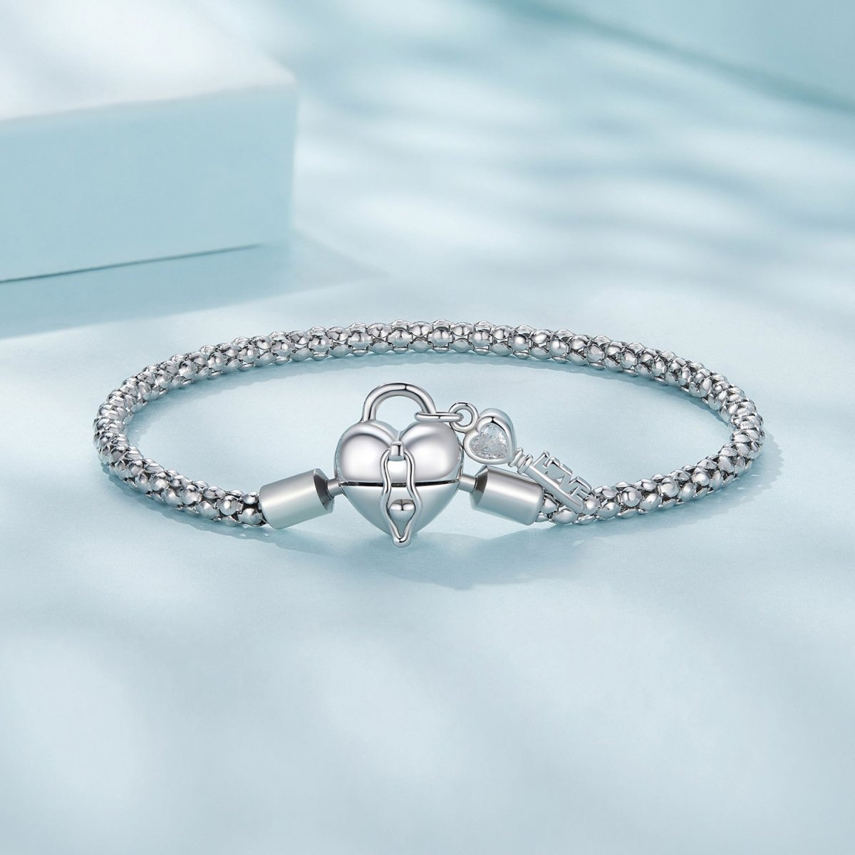 Liora Atelier Heart Lock & Key Charm Bracelet