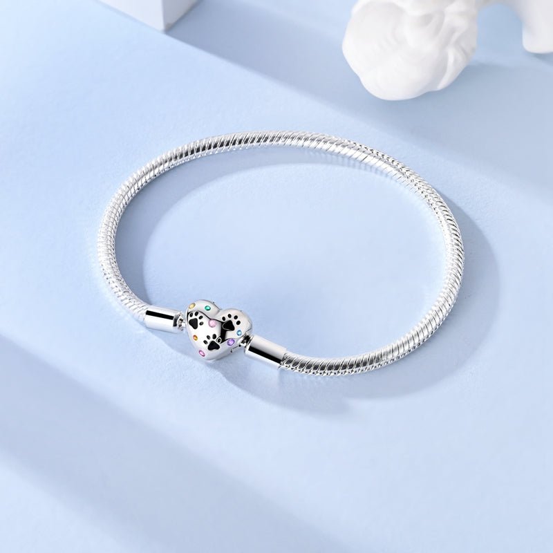 Liora Atelier Heart Paw Print Charm Bracelet