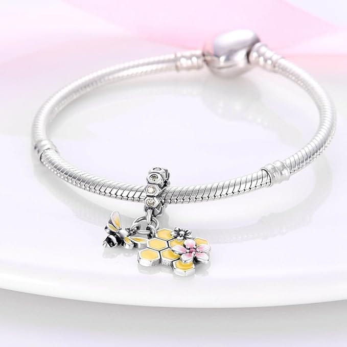 Liora Atelier Honeycomb Bee Charm