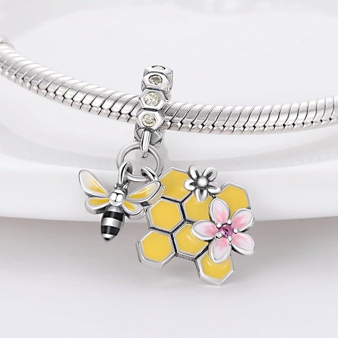 Liora Atelier Honeycomb Bee Charm