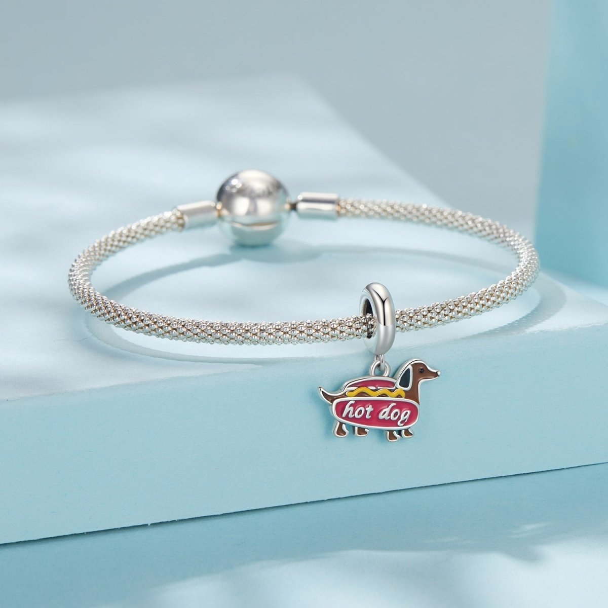 Liora Atelier Hot Dog Dachshund Dangle Charm