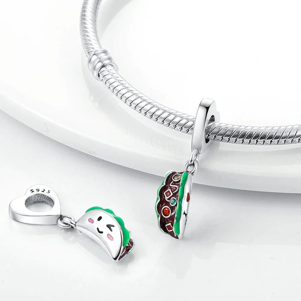 Liora Atelier I Love Taco Mexico Food Dangle Charm