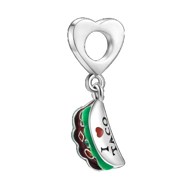 Liora Atelier I Love Taco Mexico Food Dangle Charm