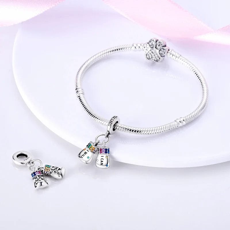 Liora Atelier "I Will, I Can" Boxing Gloves Dangle Charm