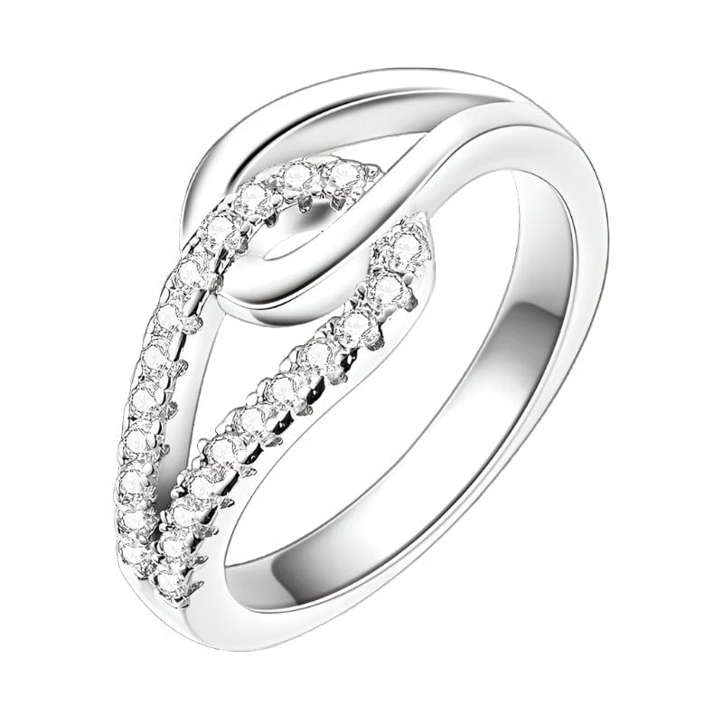 Liora Atelier Infinity Loop Ring with Crystals