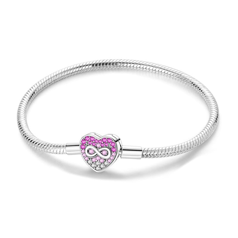 Liora Atelier Infinity Love Heart Charm Bracelet