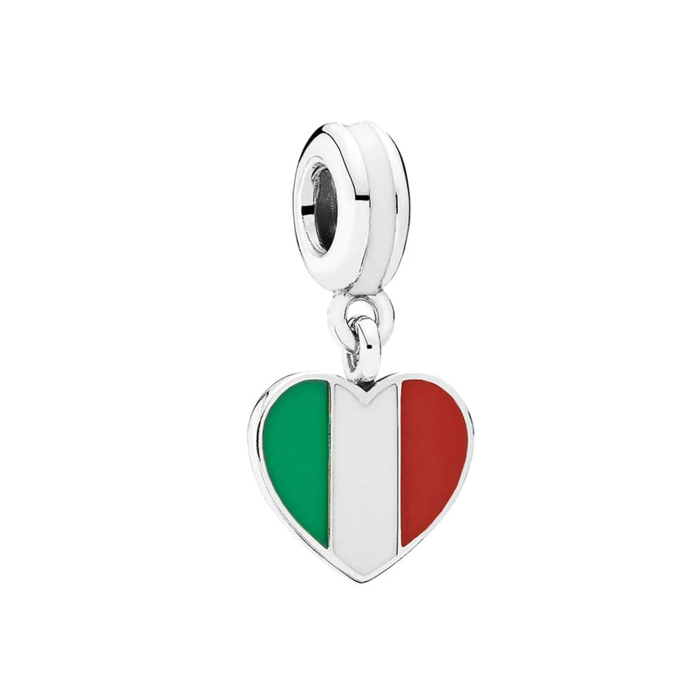 Liora Atelier Italy Heart Flag Dangle Charm
