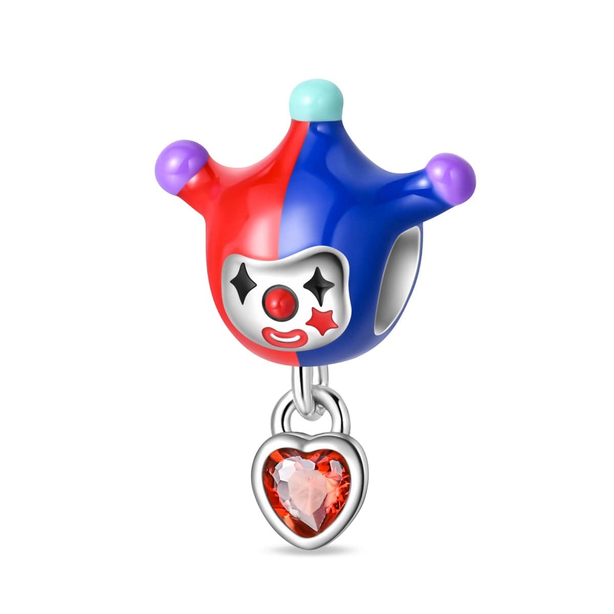 Liora Atelier Jester Clown Heart Charm