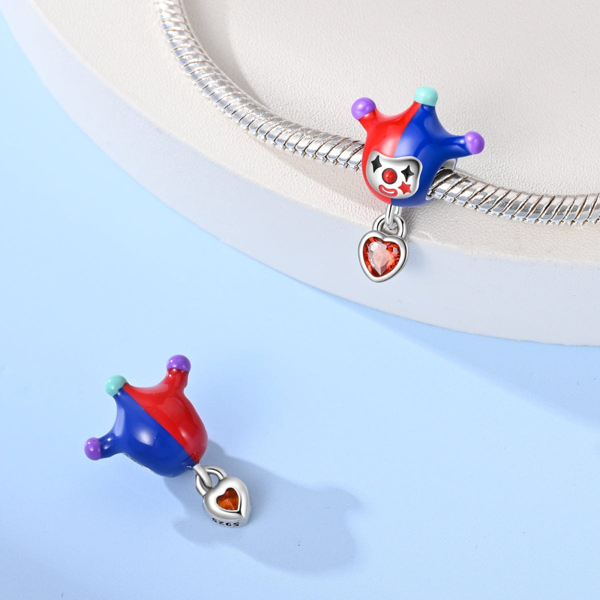 Liora Atelier Jester Clown Heart Charm