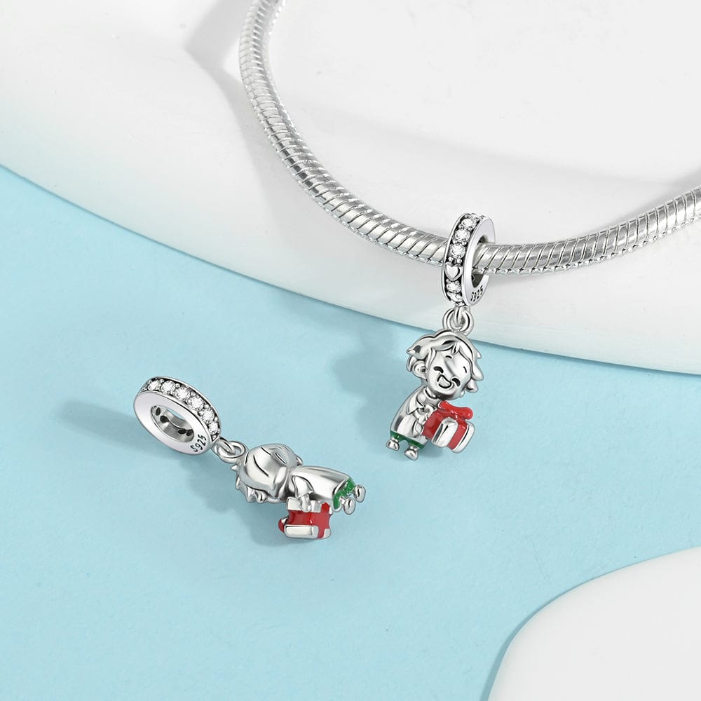 Liora Atelier Joyful Holiday Boy with Gift Pendant