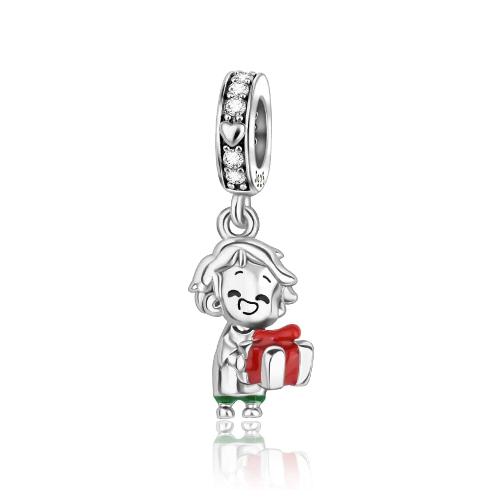 Liora Atelier Joyful Holiday Boy with Gift Pendant