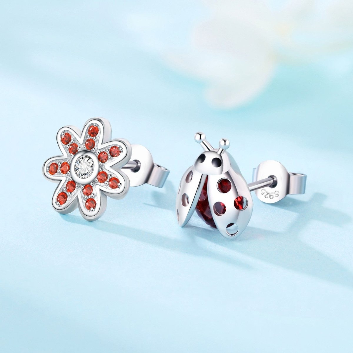 Liora Atelier Ladybug and Blossom Sparkle Studs