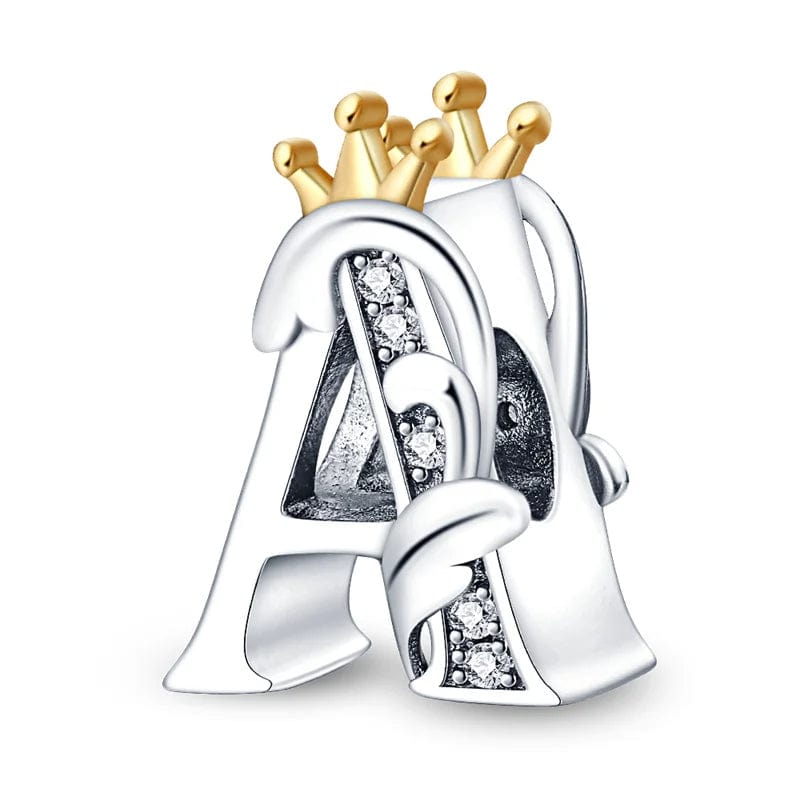 Liora Atelier Crowned Royal Letter A~Z Alphabet Charm