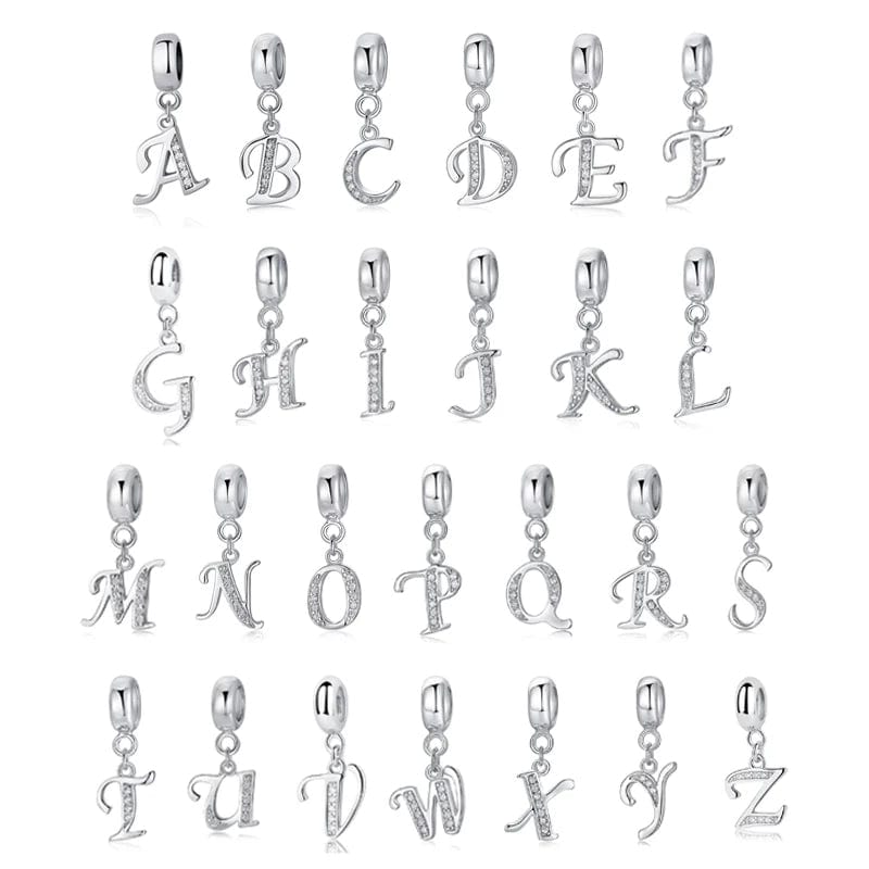 Liora Atelier Elegant Cursive Letter A~Z Alphabet Charm