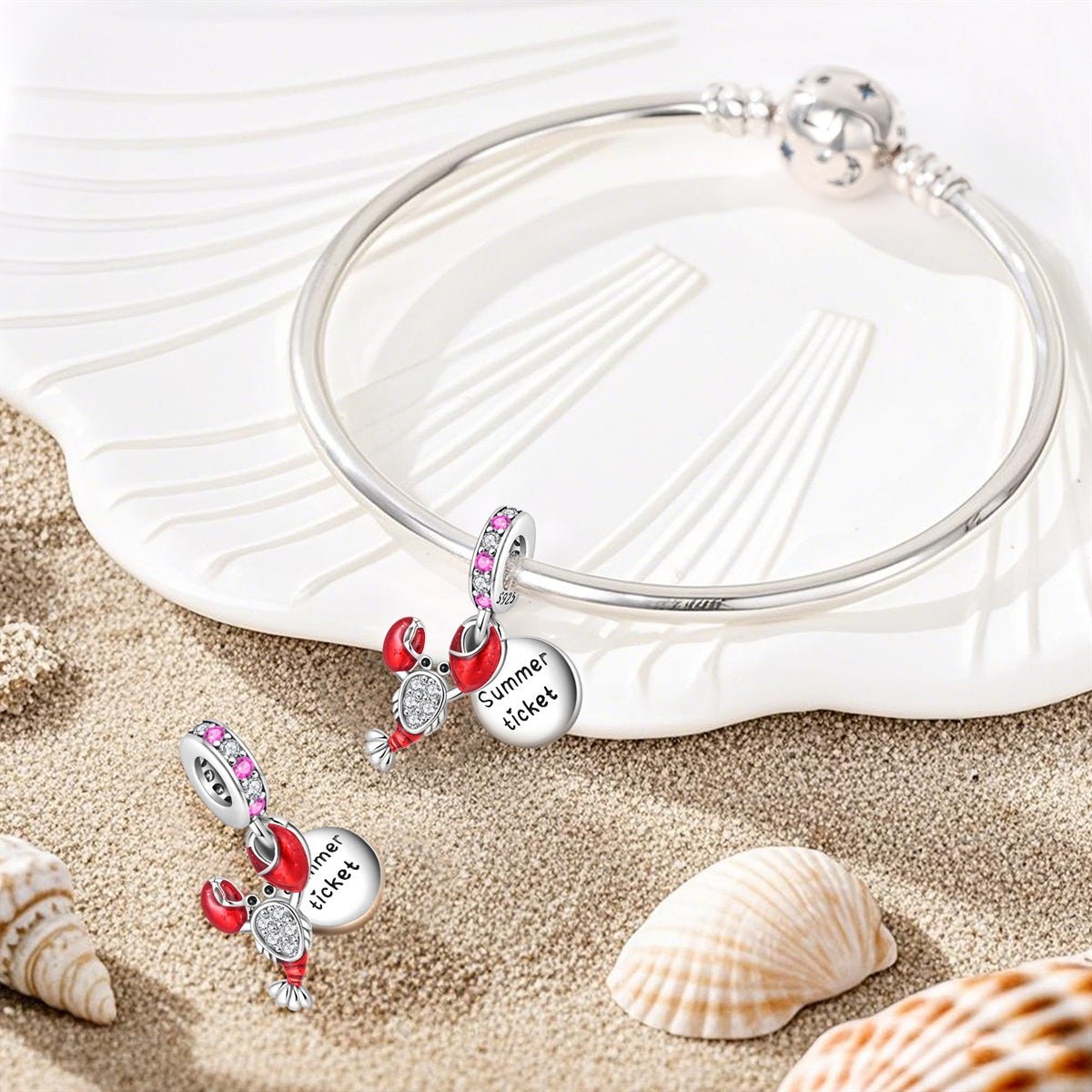Liora Atelier Lobster & Summer Ticket Dangle Charm