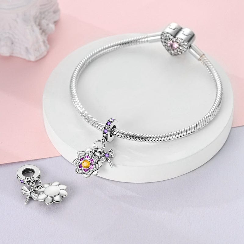 Liora Atelier Lotus Blossom & Dragonfly Harmony Charm