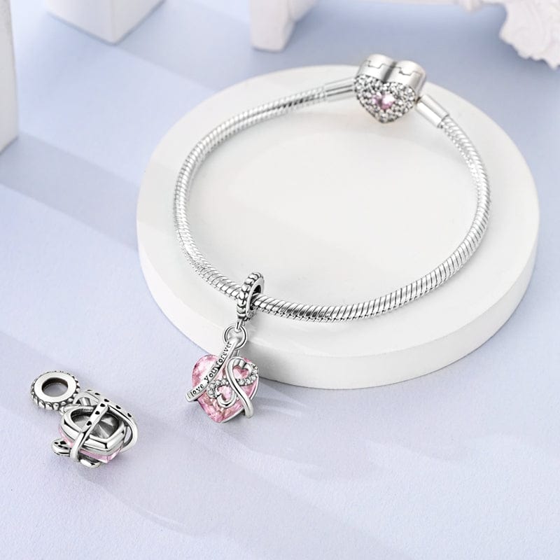 Liora Atelier Love You Forever Pink Heart Charm