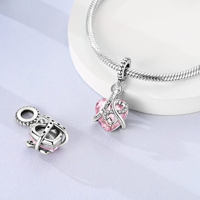 Liora Atelier Love You Forever Pink Heart Charm