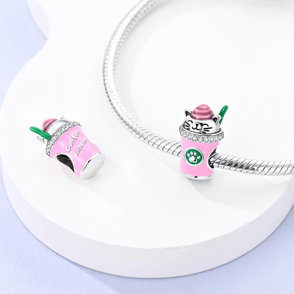 Liora Atelier Lucky Cat Coffee Cup Charm