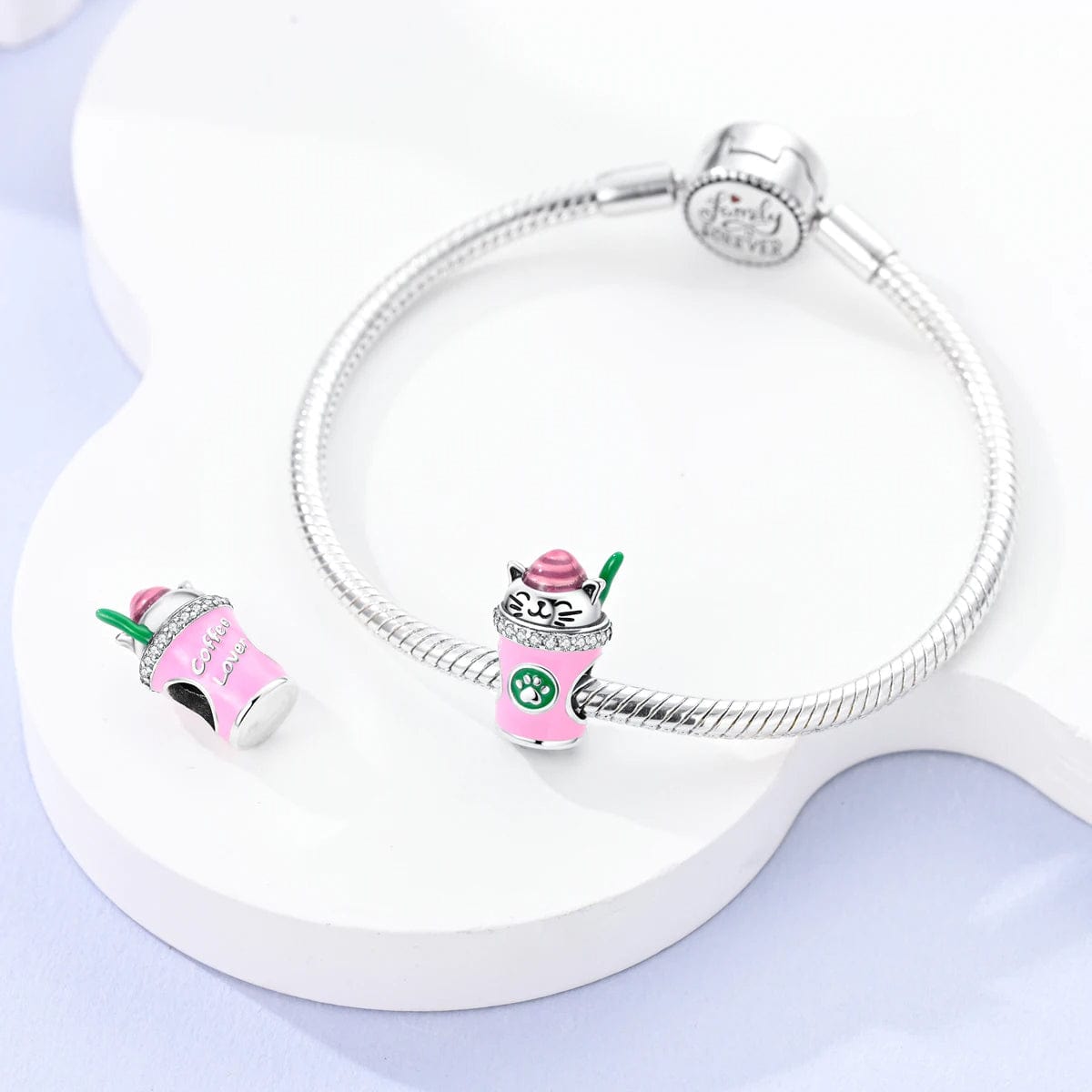 Liora Atelier Lucky Cat Coffee Cup Charm
