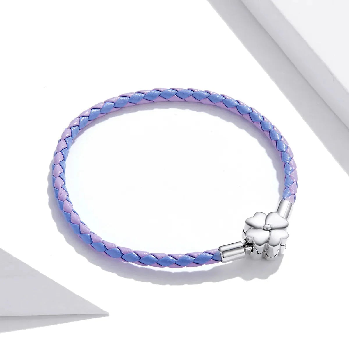 Liora Atelier Lucky Clover Leather Charm Bracelet