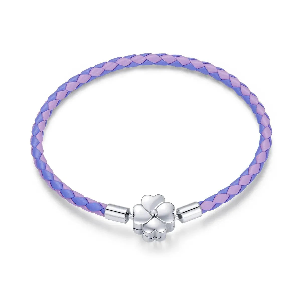 Liora Atelier Lucky Clover Leather Charm Bracelet