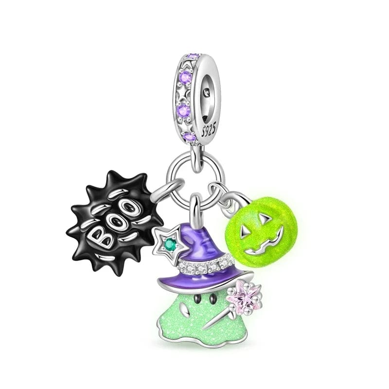 Liora Atelier Luminous Halloween Charm, Witchy Ghost and Pumpkin Delight