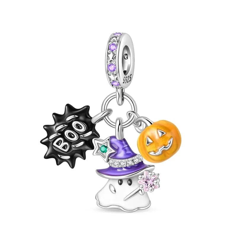 Liora Atelier Luminous Halloween Charm, Witchy Ghost and Pumpkin Delight