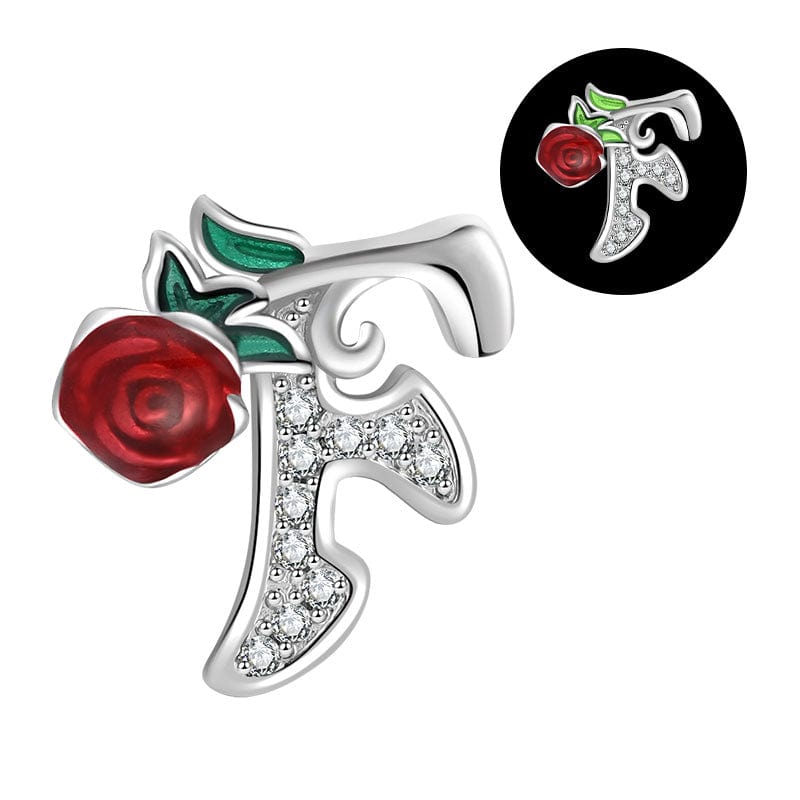 Liora Atelier Luminous Rose Letter A~Z Alphabet Charm