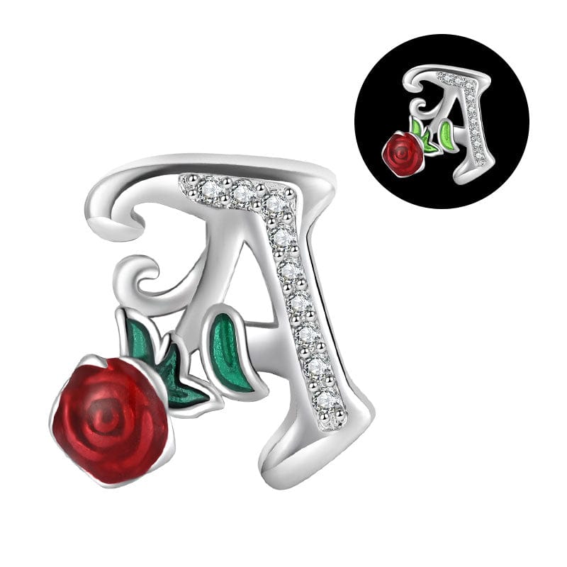 Liora Atelier Luminous Rose Letter A~Z Alphabet Charm