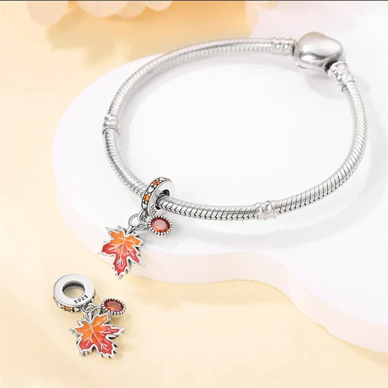 Liora Atelier Maple Leaf Double Dangle Charm