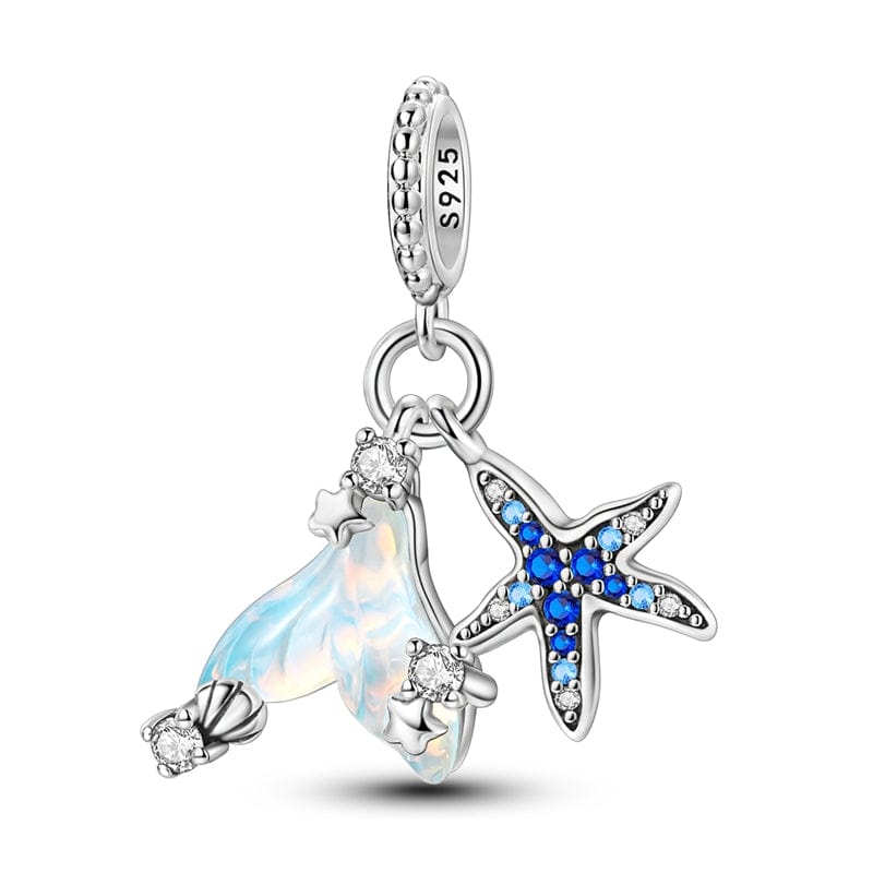 Liora Atelier Mermaid Tail and Blue Starfish Ocean Charm