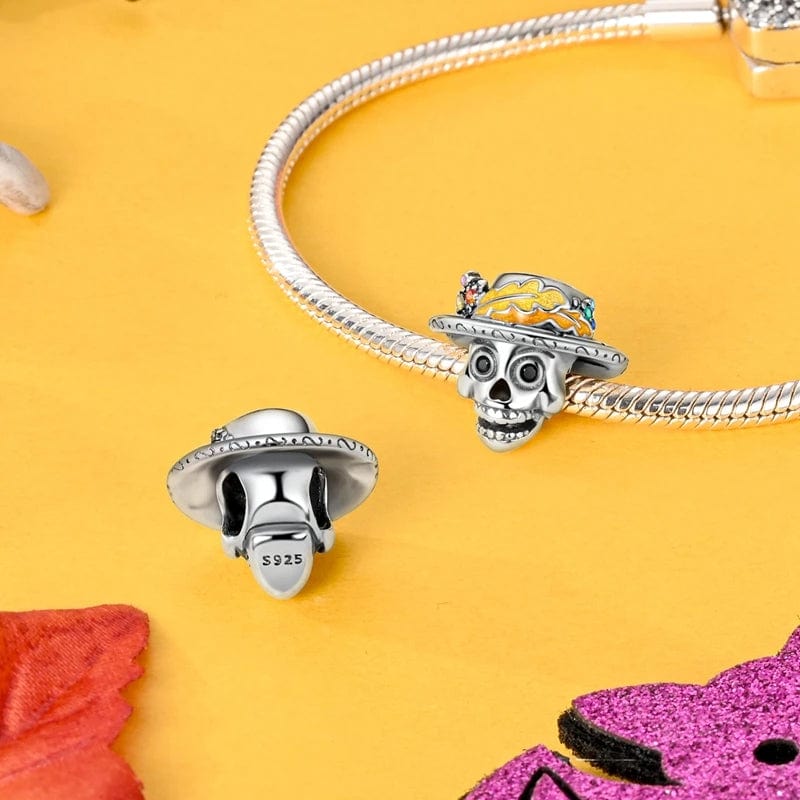 Liora Atelier Mexican Catrina Style Skull Charm