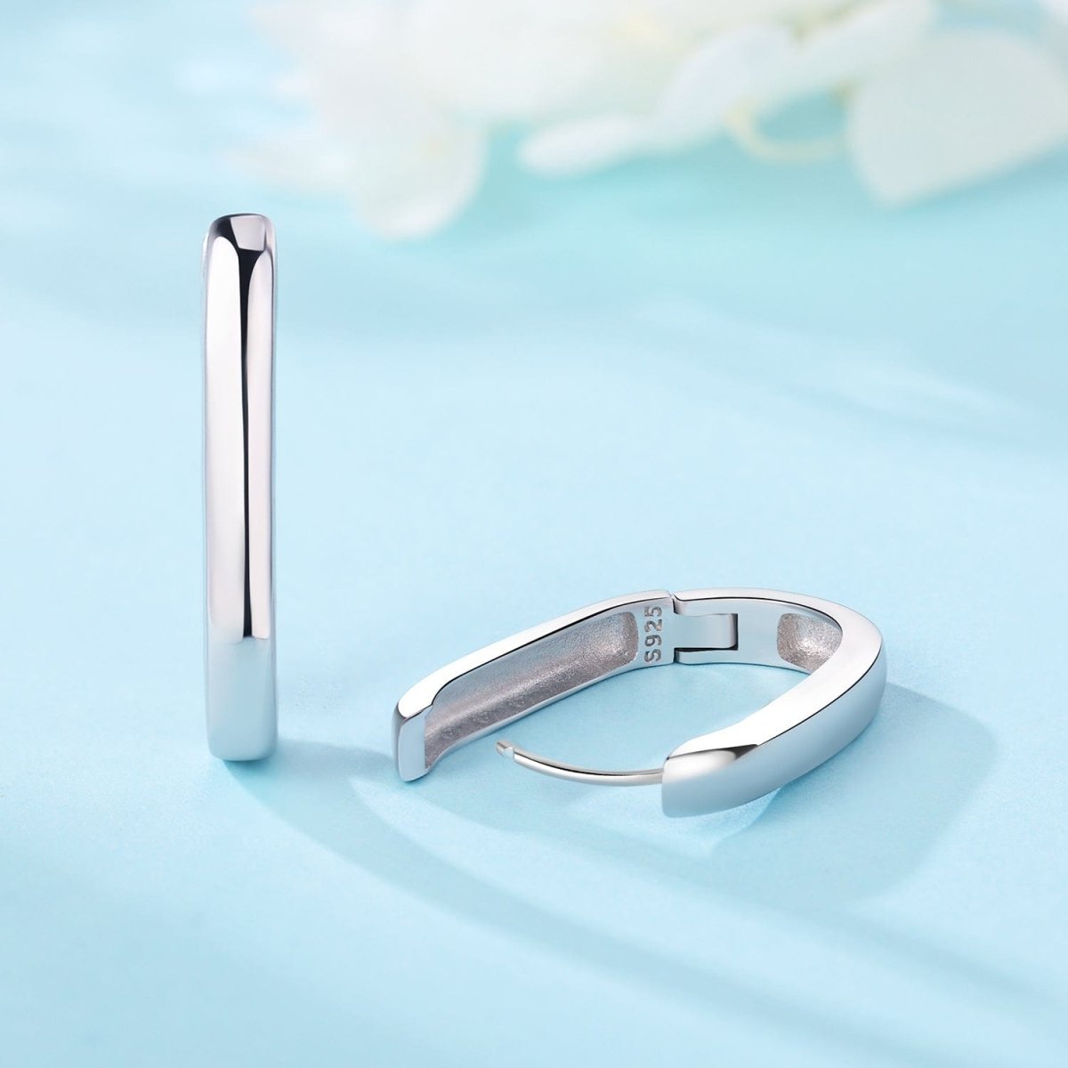 Liora Atelier Minimalist Sleek Hoop Earrings