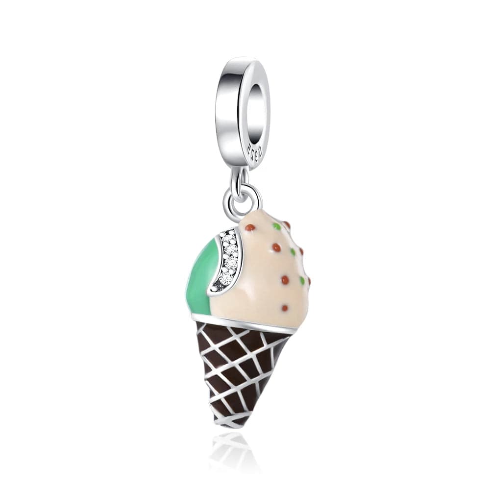 Liora Atelier Mint Chocolate Ice Cream Cone Charm