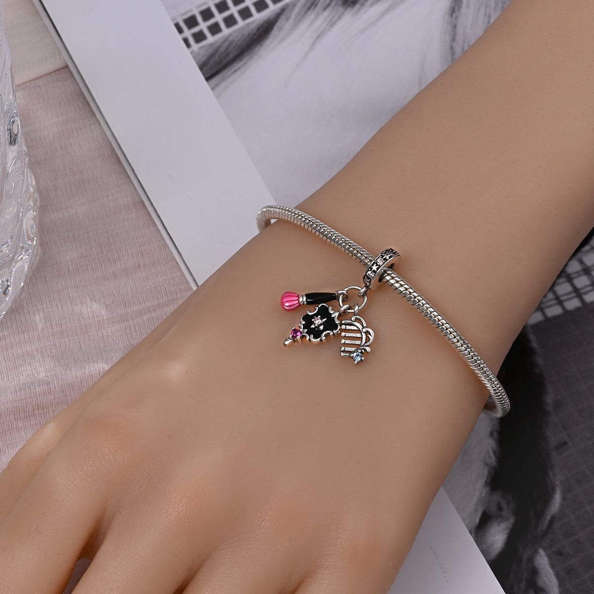 Liora Atelier Mirror, Brush & Comb Makeup Essentials Charm