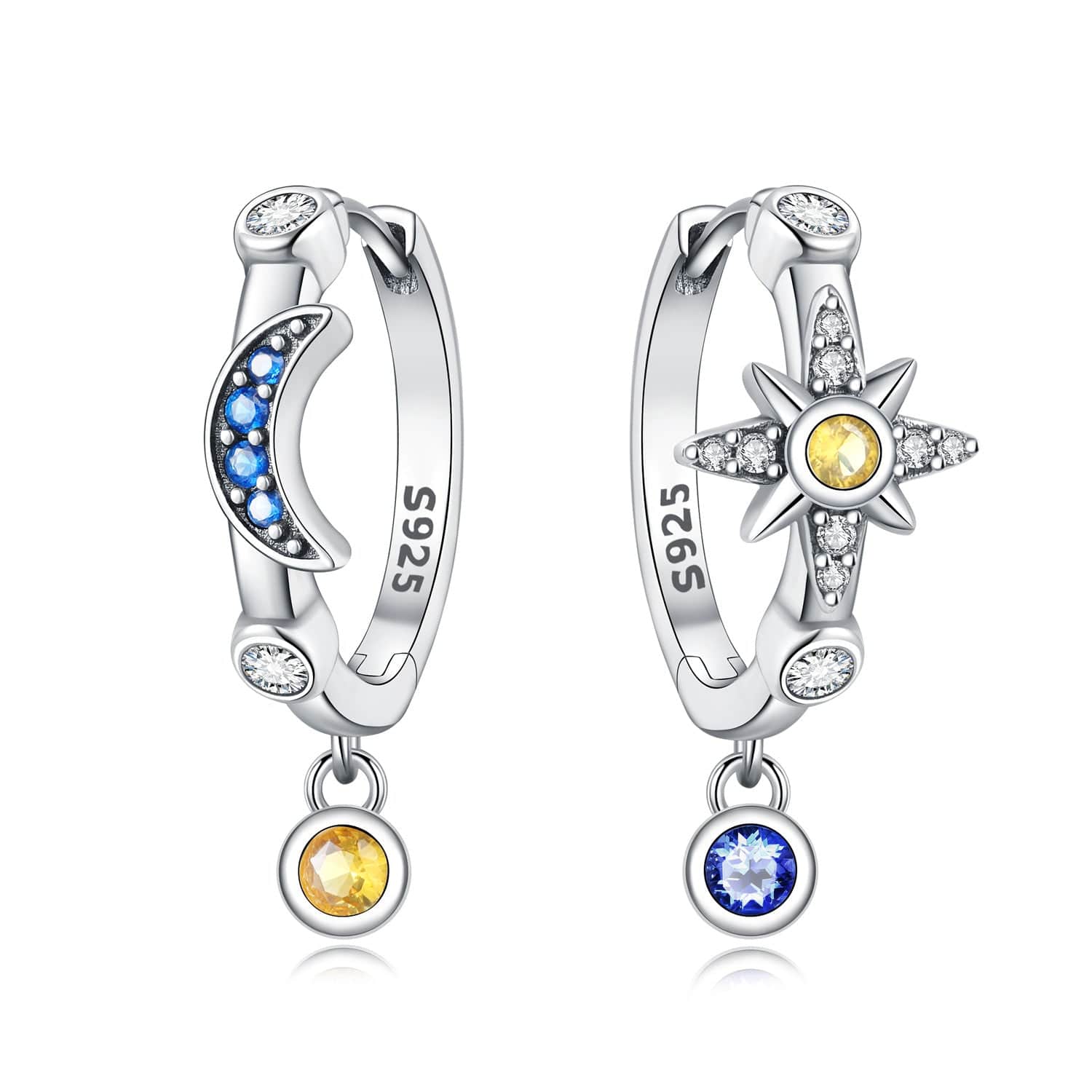 Liora Atelier Moon & Star Celestial Charm Hoops