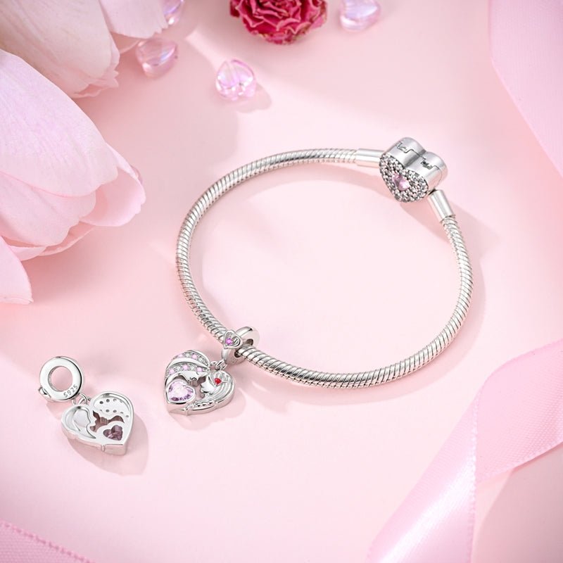 Liora Atelier Mother & Daughter Heart Dangle Charm