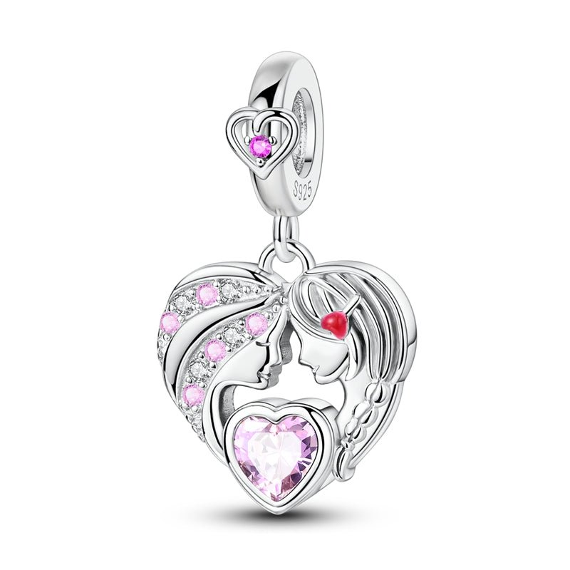 Liora Atelier Mother & Daughter Heart Dangle Charm