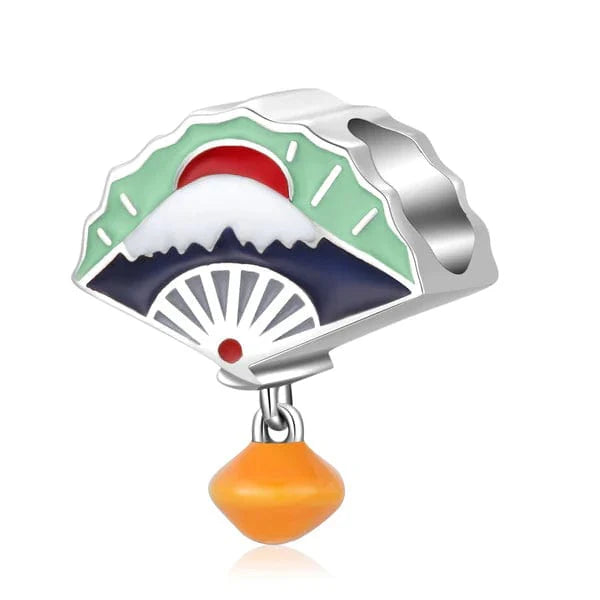Liora Atelier Mount Fuji & Sunrise Fan Charm