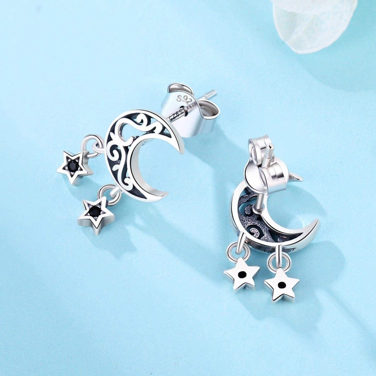 Liora Atelier Mystic Moon and Stars Drop Earrings