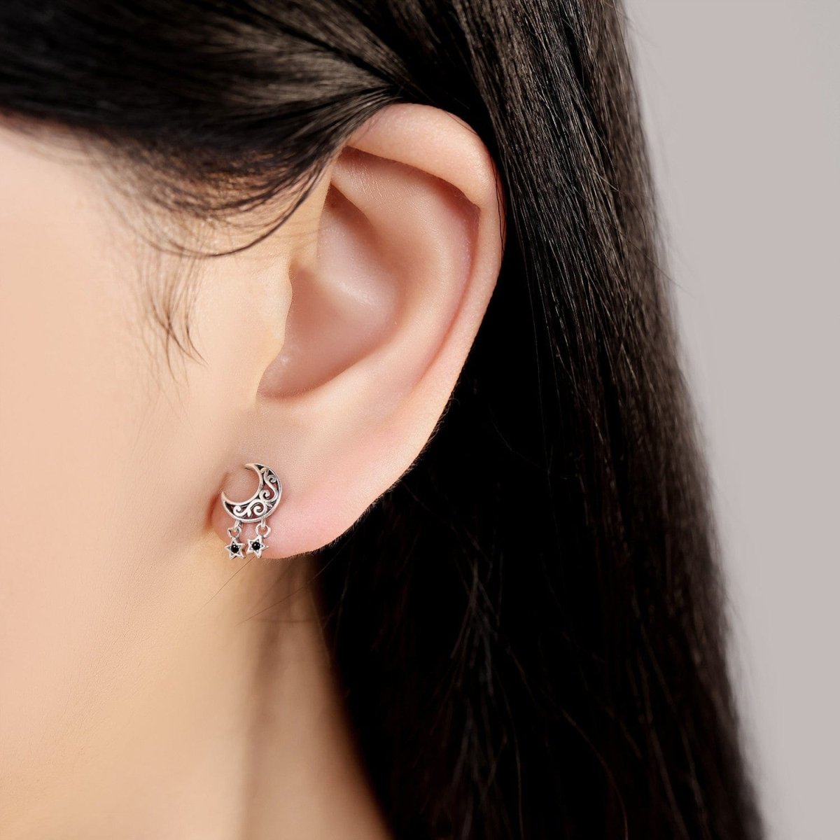 Liora Atelier Mystic Moon and Stars Drop Earrings