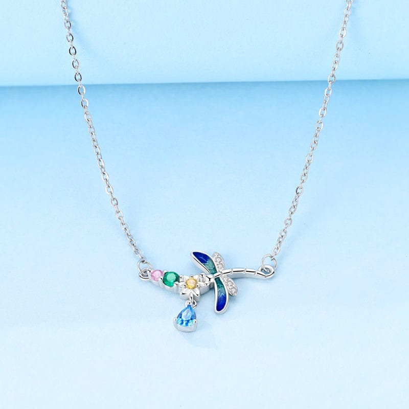 Liora Atelier Mystical Dragonfly Crystal Necklace